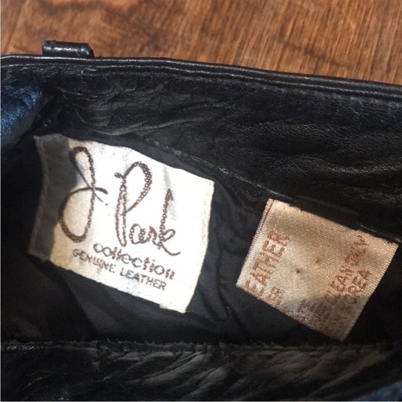 J. Park Collection high rise black leather side zip shorts, size 25 waist! - Picture 4 of 5